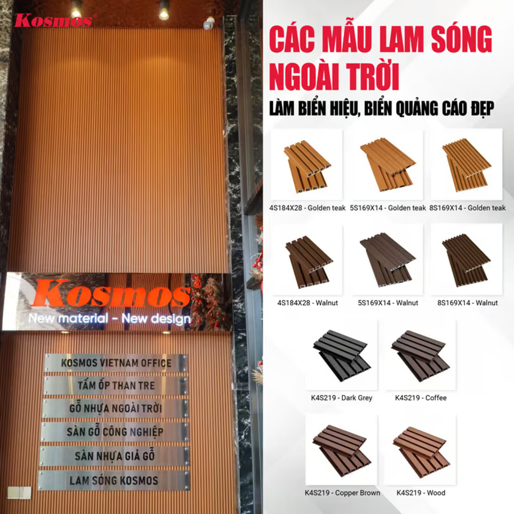 Các mẫu lam sóng ngoài trời làm biển hiệu, biển quảng cáo đẹp Các mẫu lam sóng ngoài trời làm biển hiệu, biển quảng cáo đẹp