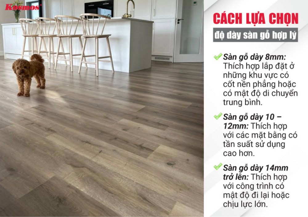 Cách lựa chọn chiều dài – rộng sàn gỗ hợp lý cho công trình