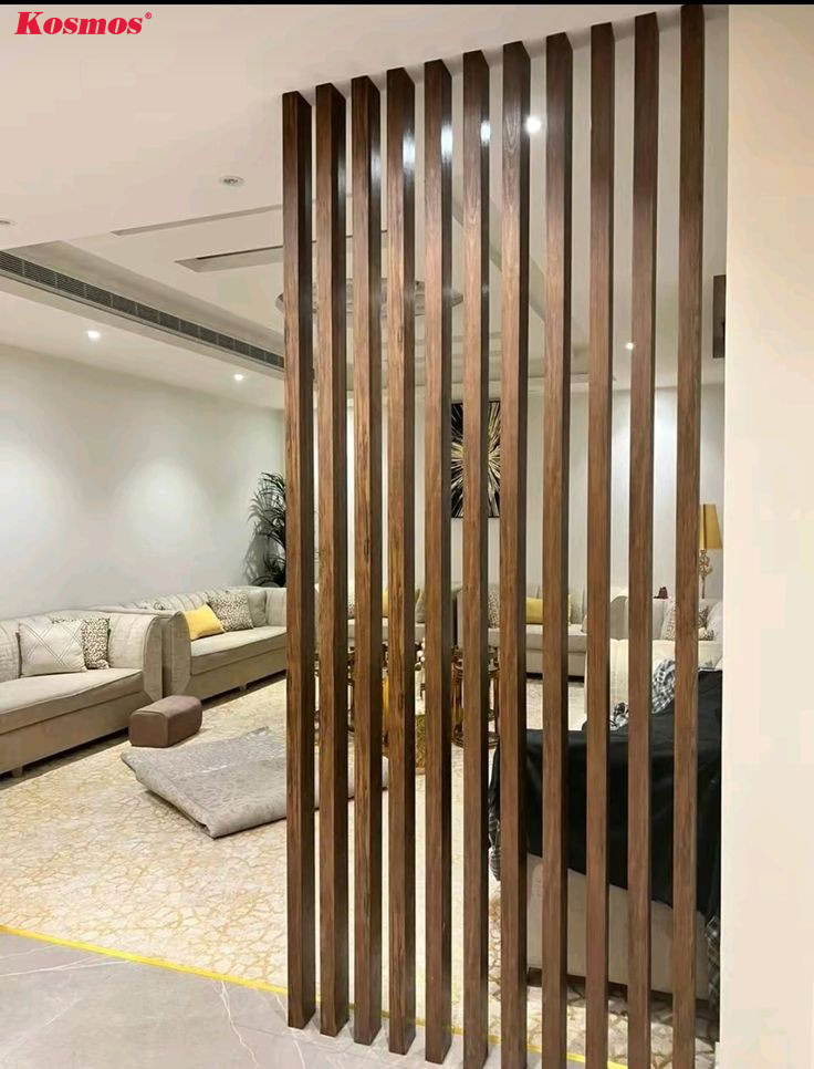Công trình ứng dụng vách ngăn lam gỗ