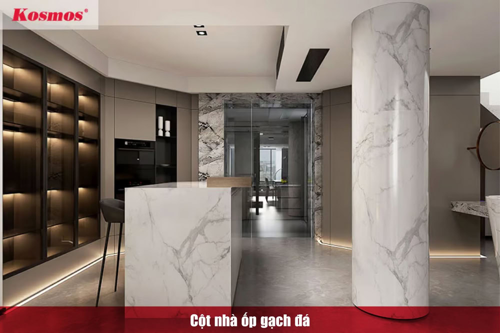 Cột nhà ốp gạch đá là chi tiết giúp tổng thể không gian nhà ở thêm đẳng cấp Cột nhà ốp gạch đá là chi tiết giúp tổng thể không gian nhà ở thêm đẳng cấp