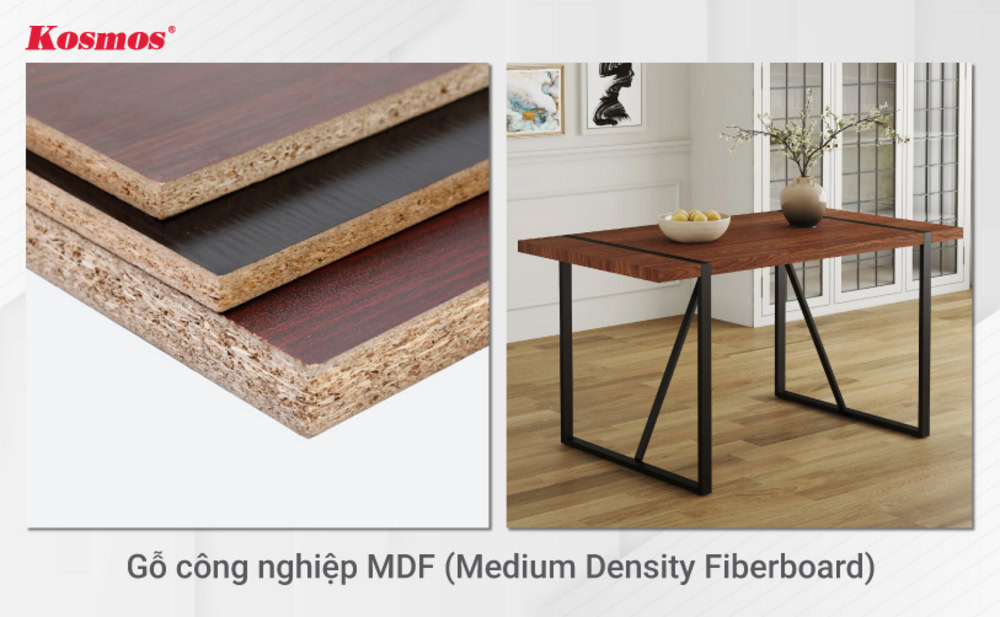 Gỗ công nghiệp MDF có bề mặt nhẵn mịn, dễ thi công Gỗ công nghiệp MDF có bề mặt nhẵn mịn, dễ thi công