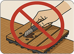 khong-dung-cac-vat-sac-nhon-de-lam-sach-vet-ban-tren-be-mat-vi-go-nhua