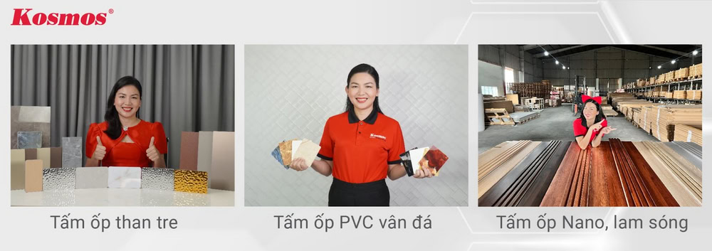 Kosmos cung cấp 3 loại tấm ốp trang trí vách tivi phong cách tân cổ điển bền đẹp
