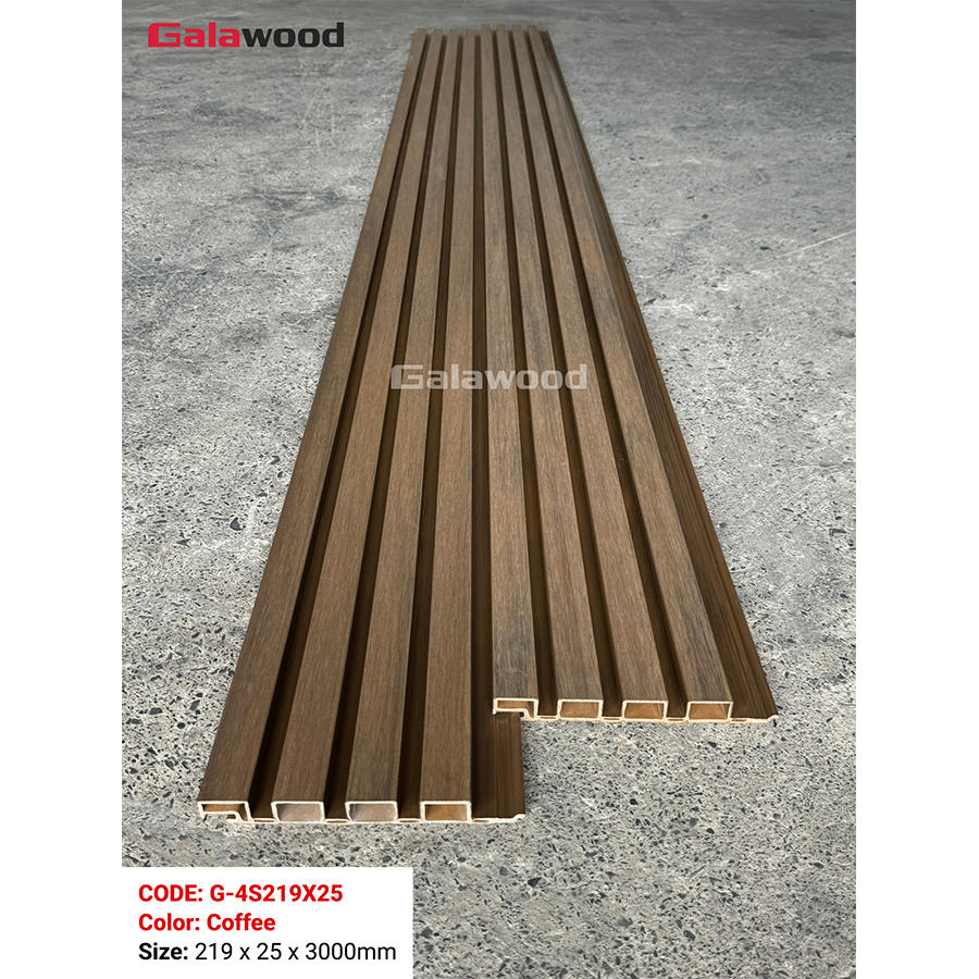 Lam 4 sóng nhựa ASA G-4S219X25 màu Coffee Lam 4 sóng nhựa ASA G-4S219X25 màu Coffee