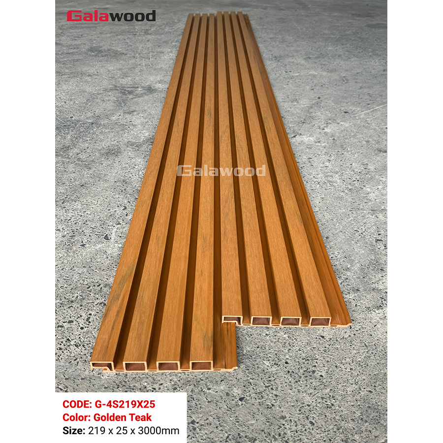 Lam 4 sóng nhựa ASA G-4S219X25 màu Golden Lam 4 sóng nhựa ASA G-4S219X25 màu Golden
