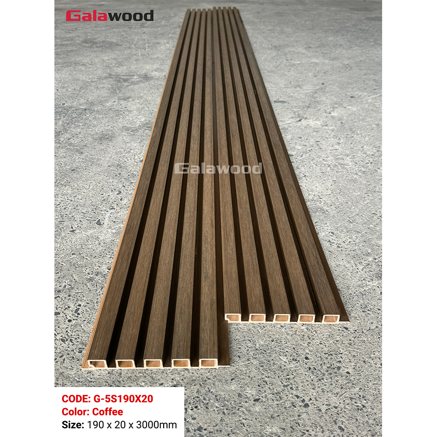 Lam 5 sóng nhựa ASA G-5S190X20 màu Coffee Lam 5 sóng nhựa ASA G-5S190X20 màu Coffee
