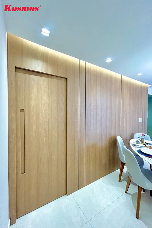 Mẫu vách ngăn gỗ tự nhiên ấm cúng, hiện đại