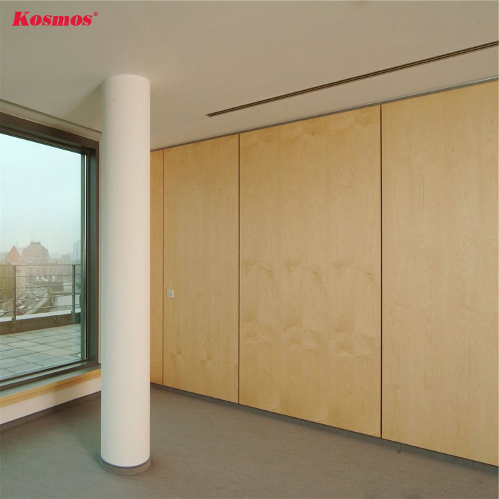 Mẫu vách ngăn phòng làm bằng gỗ công nghiệp