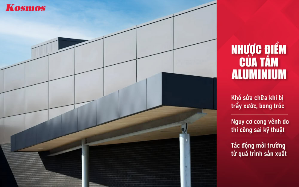 Nhược điểm của tấm aluminium Nhược điểm của tấm aluminium