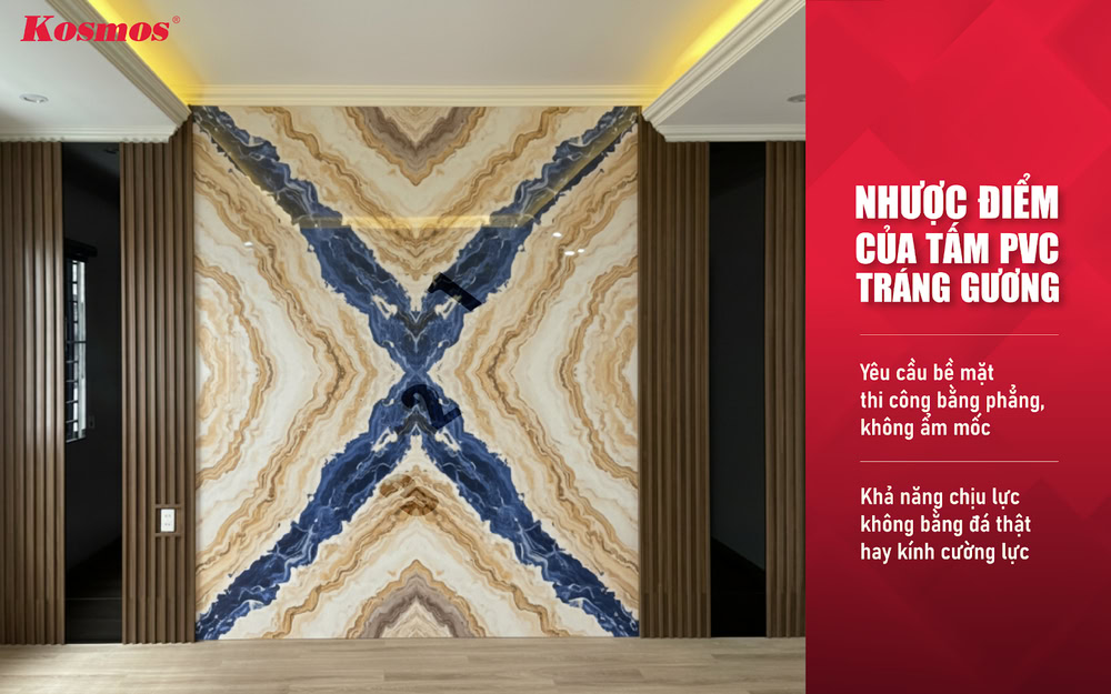 Nhược điểm của tấm ốp PVC tráng gương Nhược điểm của tấm ốp PVC tráng gương