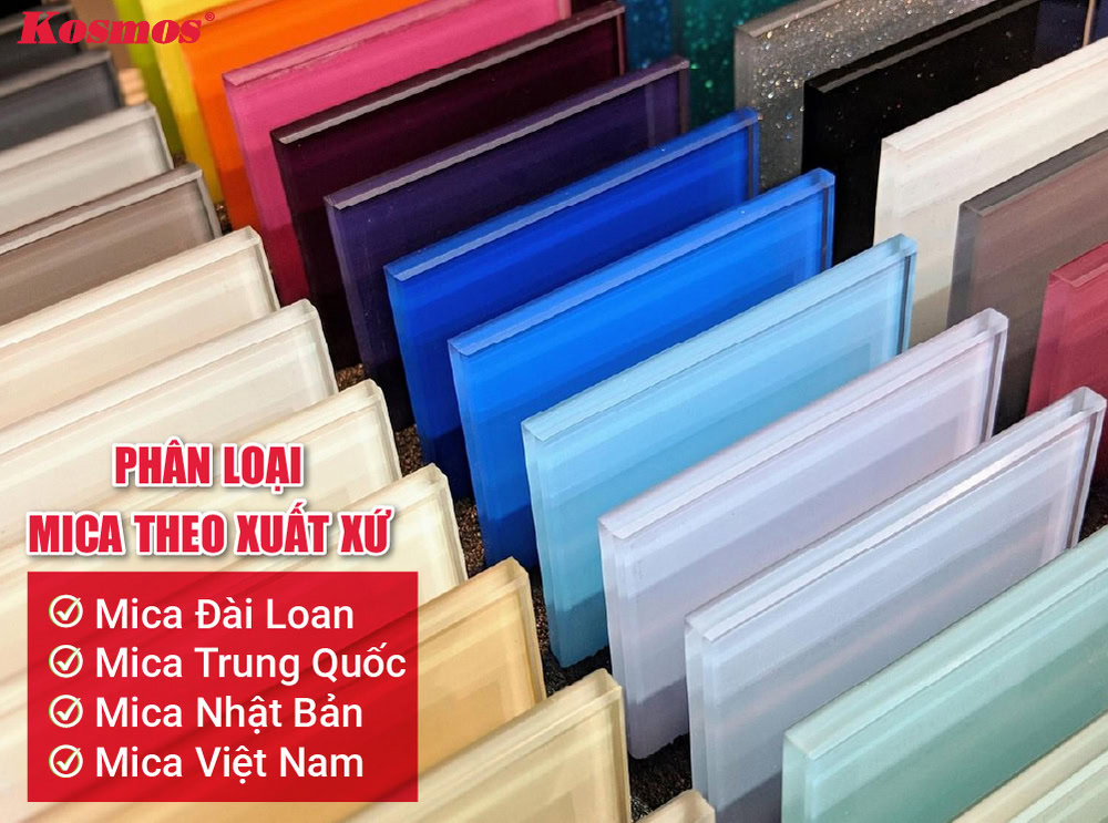 Phân loại mica theo xuất xứ Phân loại mica theo xuất xứ