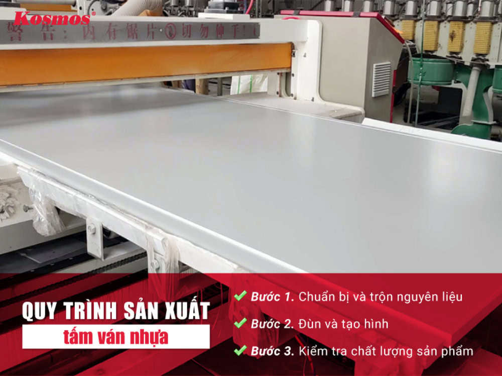 Quy trình 3 bước sản xuất tấm Foam nhựa
