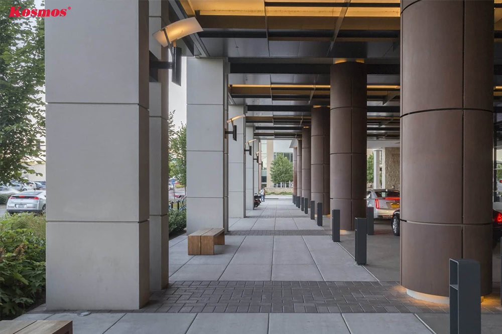 Tấm Aluminium linh hoạt ốp cột vuông lẫn tròn