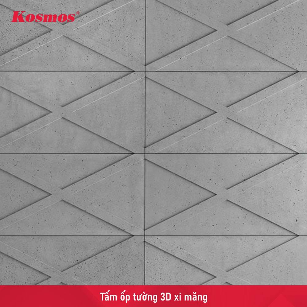 Tấm ốp tường 3D xi măng: Cấu tạo, ưu điểm, ứng dụng, báo giá
