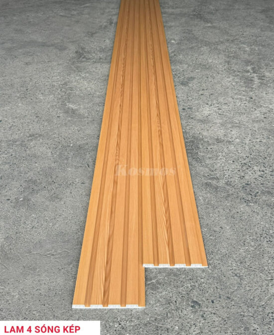 Tấm ốp lam 4 sóng Kosmos mã 4SK-928 vàng vân gỗ đậm