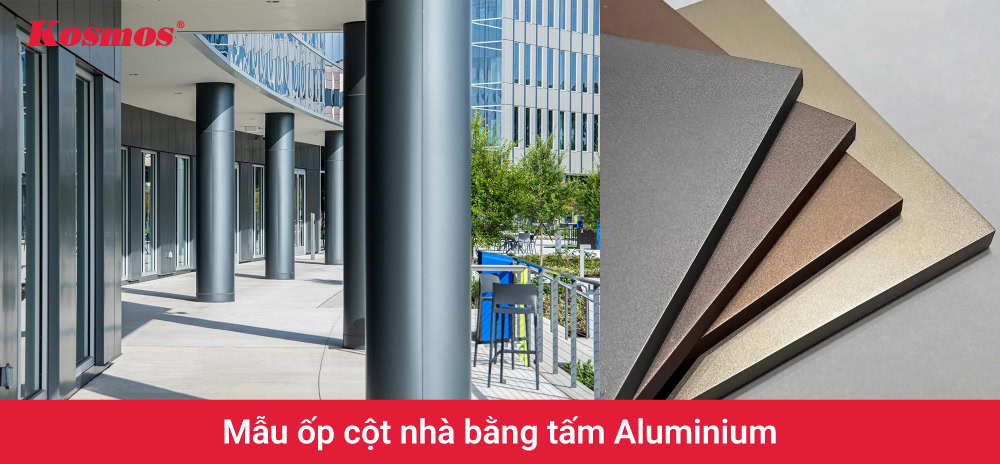 Tấm ốp nhôm nhựa là vật liệu ốp cột nhẹ, bền và đa dạng mẫu mã Tấm ốp nhôm nhựa là vật liệu ốp cột nhẹ, bền và đa dạng mẫu mã