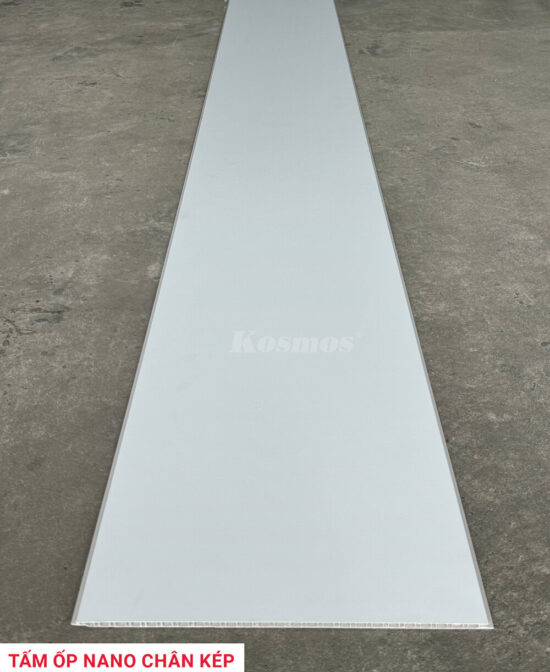 Tấm ốp nhựa Nano Kosmos mã K9-020 màu trắng trơn