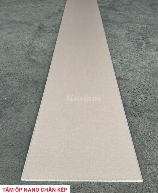 Tấm ốp nhựa Nano Kosmos vân vải vàng nhạt K9-930