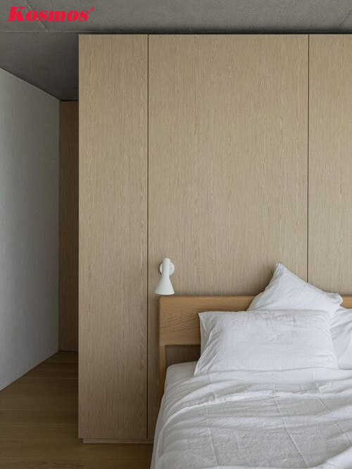 Thiết kế vách ngăn bằng gỗ công nghiệp thanh lịch