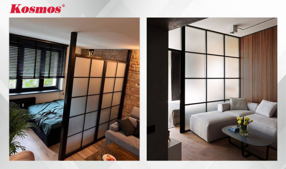 Thiết kế vách ngăn nhựa mica ứng dụng cho phòng ngủ Thiết kế vách ngăn nhựa mica ứng dụng cho phòng ngủ