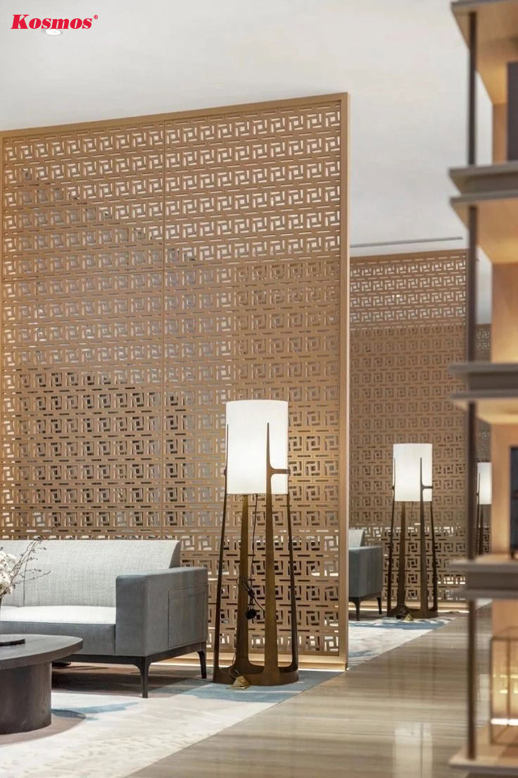 Thiết kế vách tường bằng gỗ CNC