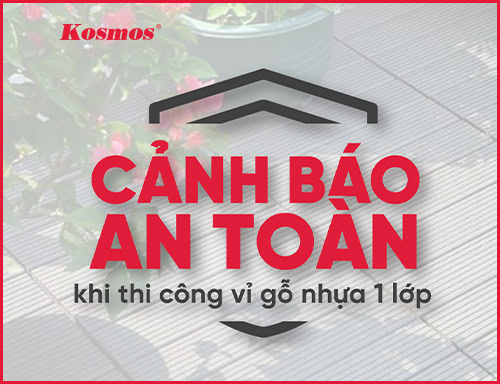 Cảnh báo an toàn cho vỉ gỗ nhựa 1 lớp