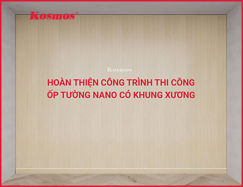 Hướng dẫn thi công ốp tường bằng tấm ốp Nano trên khung xương