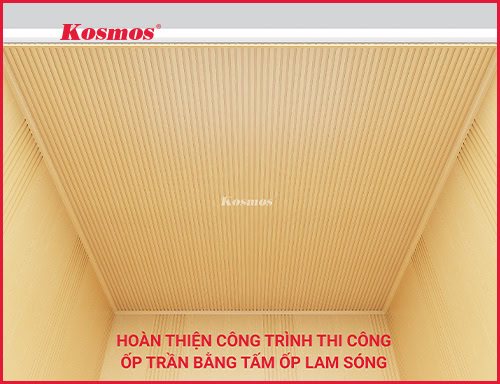 Hướng dẫn thi công trần lam sóng nhựa trên khung xương