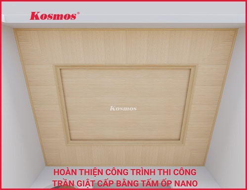 Hướng dẫn thi công trần nhựa Nano giật 2 cấp