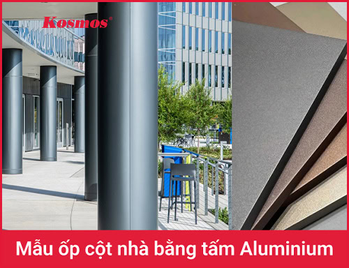 12+ mẫu ốp cột nhà bằng tấm ốp Alu đẹp, bền bỉ 2025