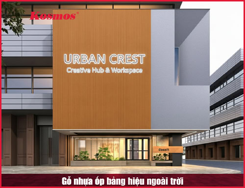 Gỗ nhựa ốp bảng hiệu: Ưu điểm, 12 mẫu đẹp và báo giá chi tiết