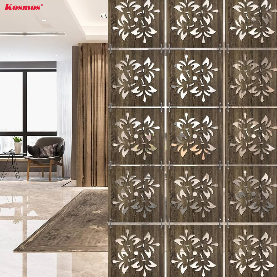 Vách ngăn gỗ CNC giúp không gian thêm đẳng cấp