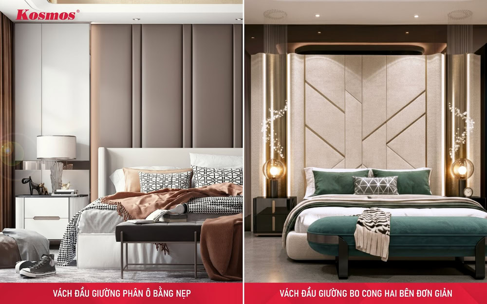 2 mẫu vách da đầu giường đẹp