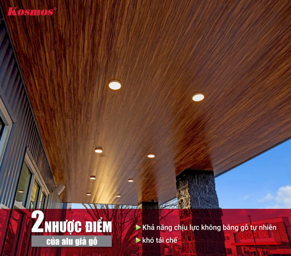 2 nhược điểm của alu giả gỗ