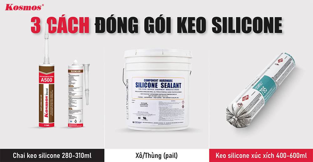 3 cách đóng gói keo silicone