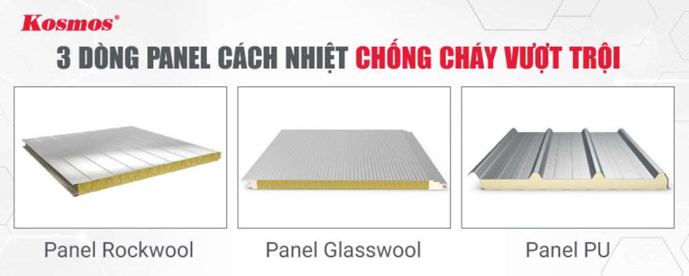 3 dòng tấm panel cách nhiệt chống cháy ưu việt 3 dòng tấm panel cách nhiệt chống cháy ưu việt