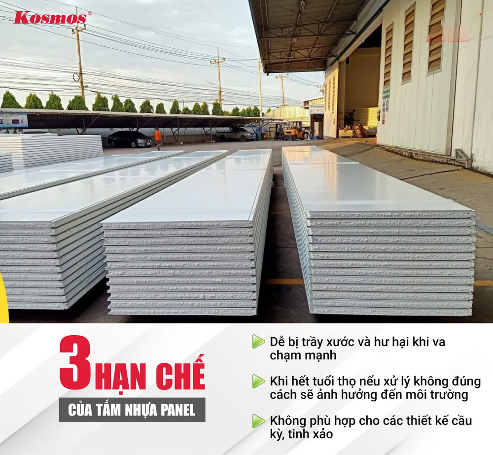 3 hạn chế cần lưu ý khi sử dụng tấm nhựa panel