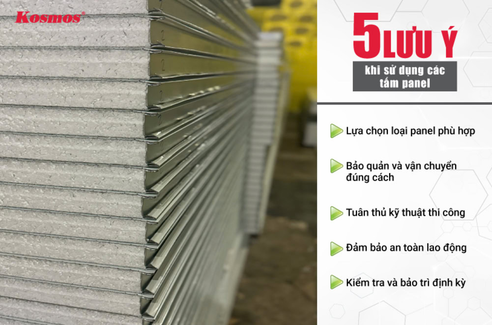 5 lưu ý quan trọng khi sử dụng các tấm panel 5 lưu ý quan trọng khi sử dụng các tấm panel
