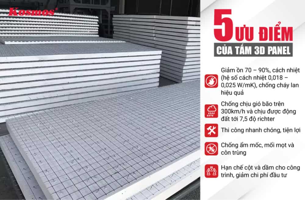5 ưu điểm nổi bật khi sử dụng tấm 3D panel 5 ưu điểm nổi bật khi sử dụng tấm 3D panel