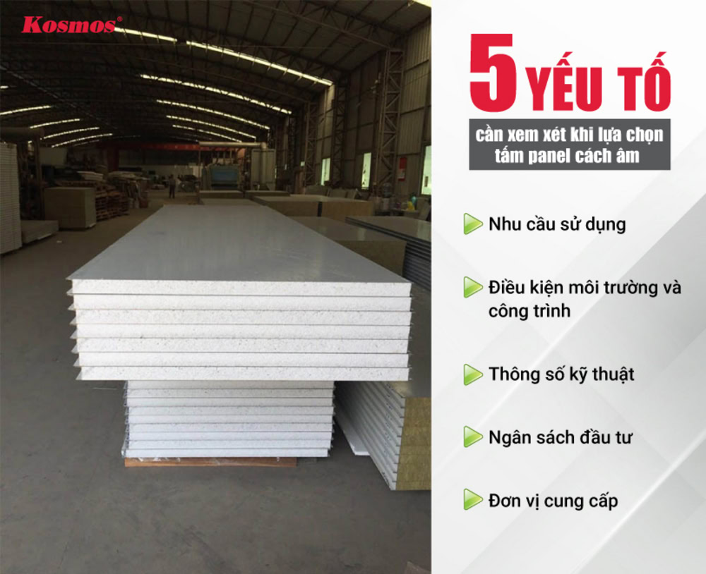 5 yếu tố cần xem xét khi lựa chọn tấm panel cách âm 5 yếu tố cần xem xét khi lựa chọn tấm panel cách âm