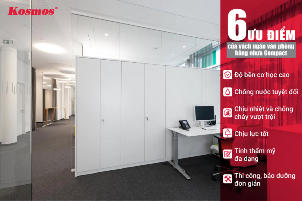 6 ưu điểm của vách văn phòng ngăn bằng nhựa Compact 6 ưu điểm của vách văn phòng ngăn bằng nhựa Compact