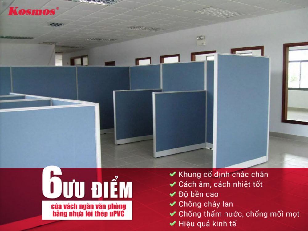 6 ưu điểm của vách văn phòng ngăn bằng nhựa lõi thép uPVC 6 ưu điểm của vách văn phòng ngăn bằng nhựa lõi thép uPVC