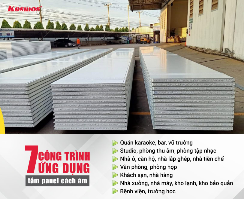 7 hạng mục công trình phổ biến ứng dụng tấm panel cách âm
