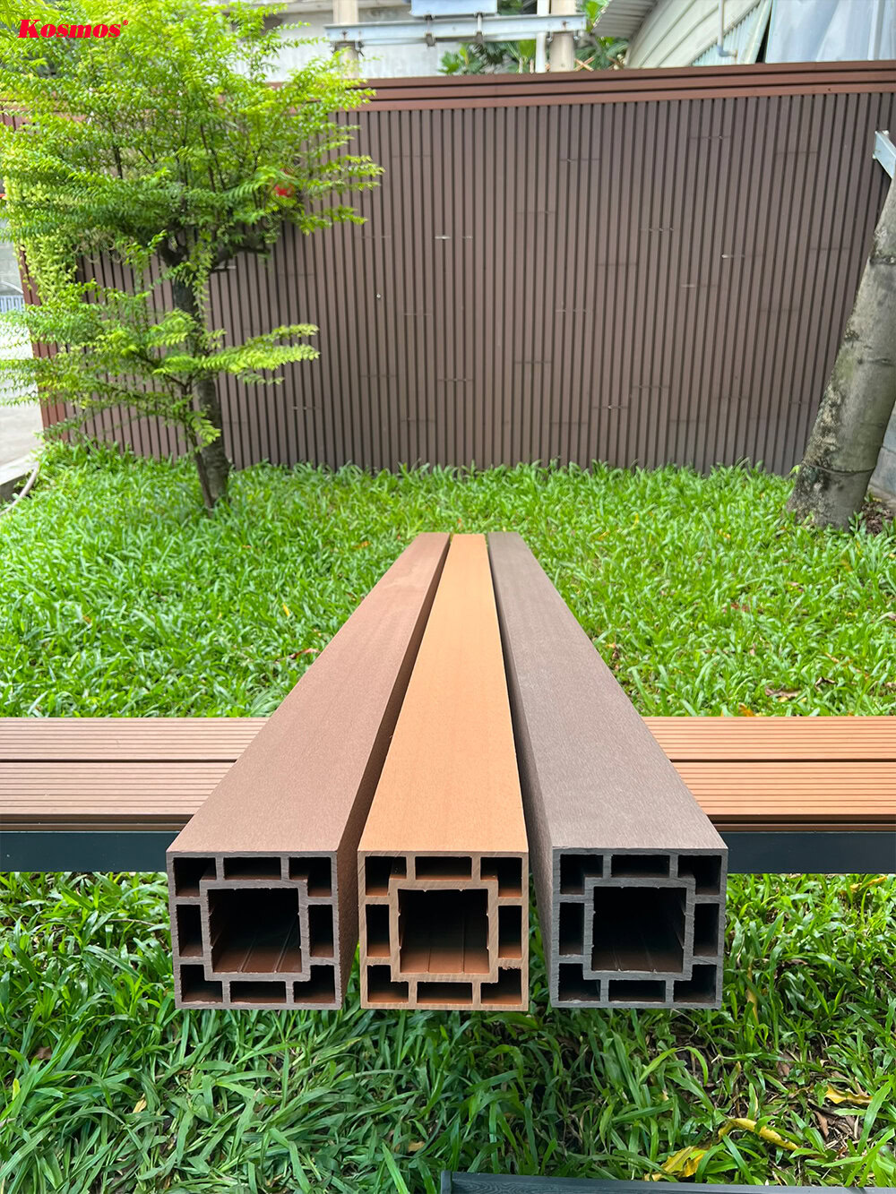 Bộ sưu tập trụ gỗ nhựa chắc chắn, sang trọng của Kosmos