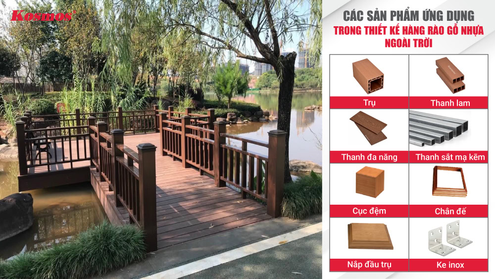 Các sản phẩm gỗ nhựa ứng dụng trong thiết kế hàng rào ngoài trời Các sản phẩm gỗ nhựa ứng dụng trong thiết kế hàng rào ngoài trời