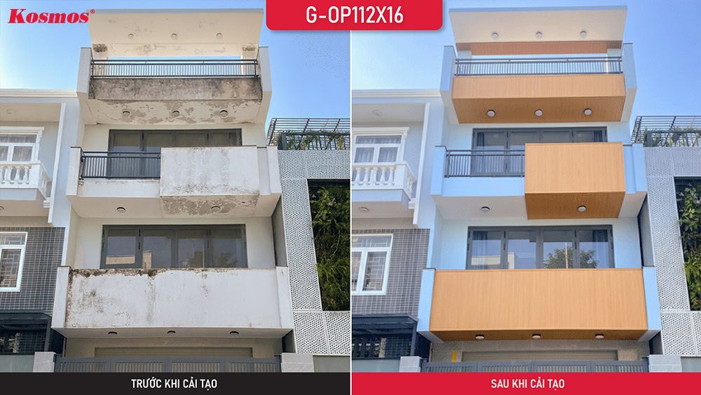 Cải tạo mặt tiền cũ bằng tấm ốp ASA