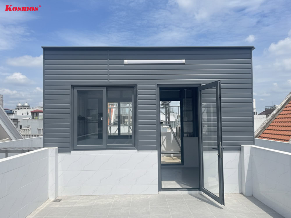 Công trình cách nhiệt, cách âm tầng tum được hoàn thiện bởi Đại lý của Kosmos