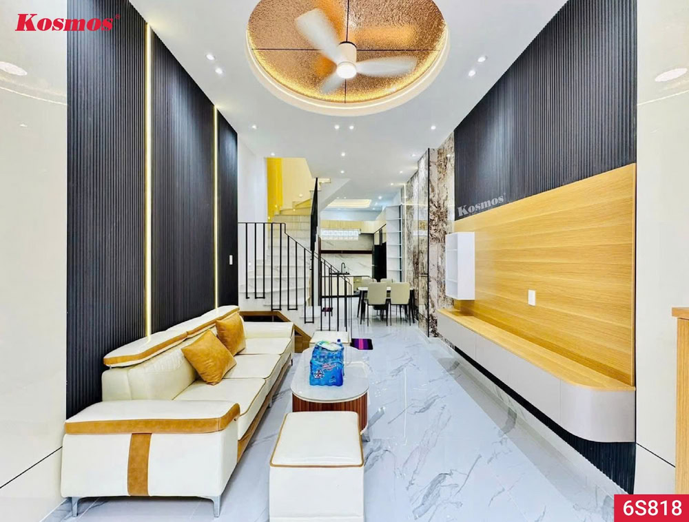 Công trình cải tạo nhà bằng tấm ốp than tre Kosmos được thi công bởi Mạnh Thắng