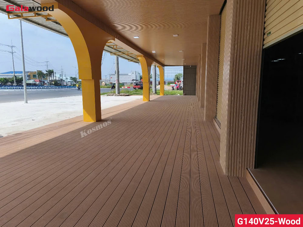 Công trình sàn ngoài trời được thi công bởi Hoàng Anh