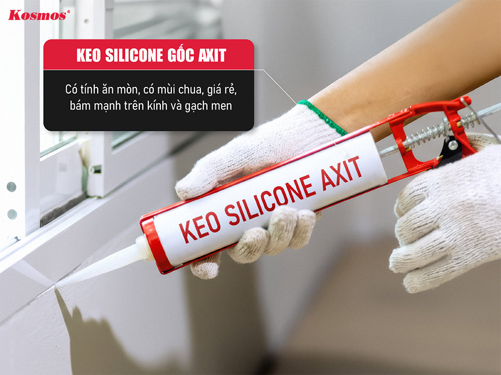 Đặc điểm keo silicone gốc axit